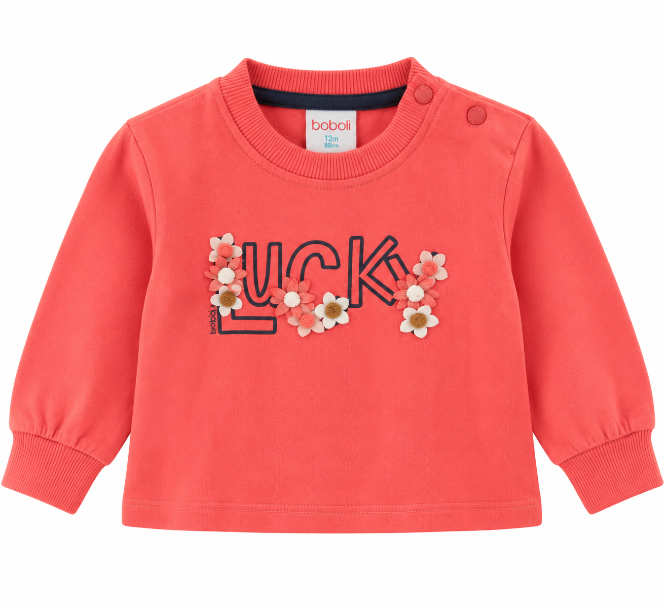 Maglia Baby Boboli “Lucky” con Fiori 3D