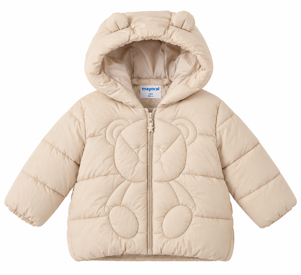 Piumino Baby Mayoral Orsetto con Cappuccio