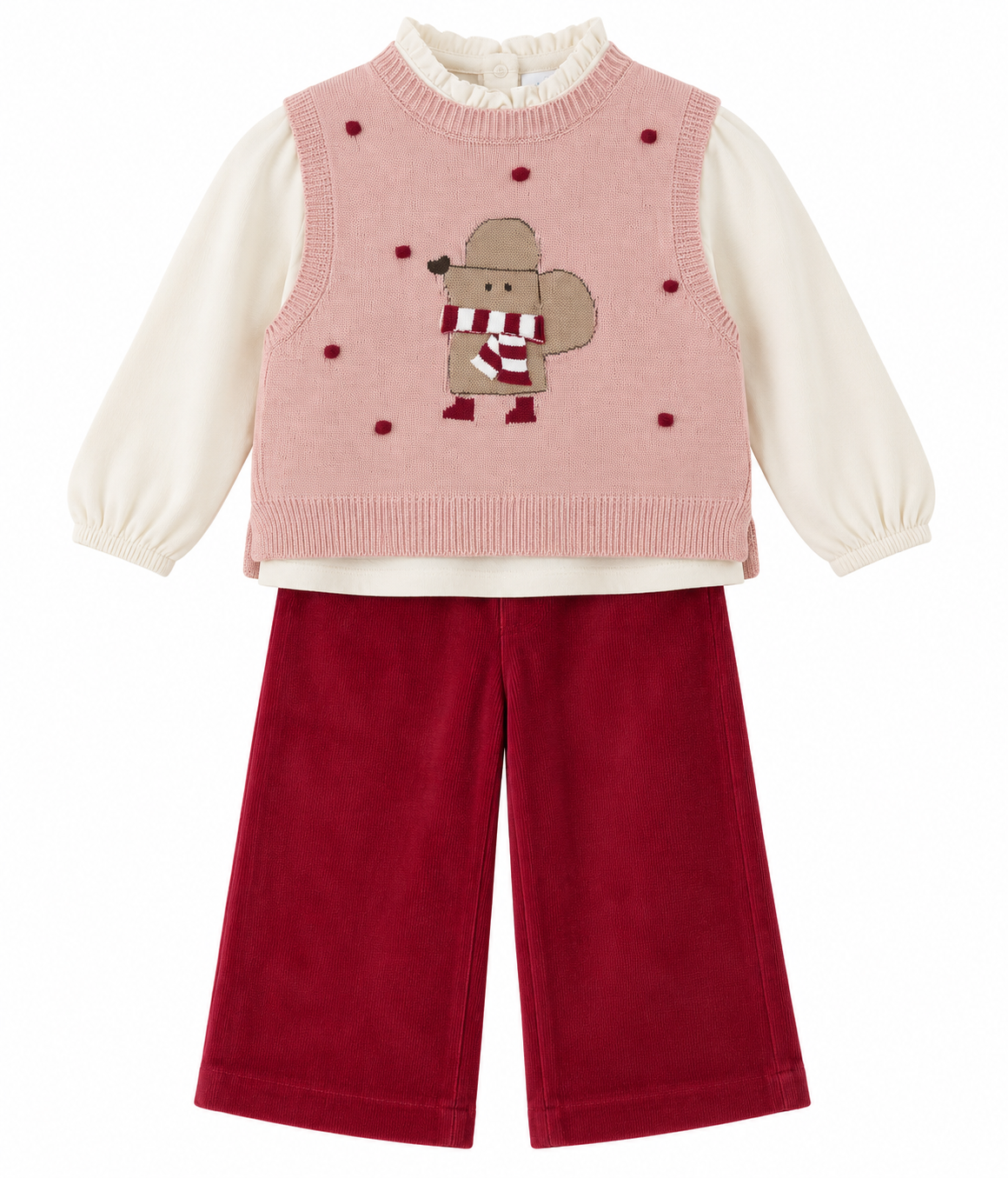Set 3 pezzi Mayoral Rosa e Bordeaux