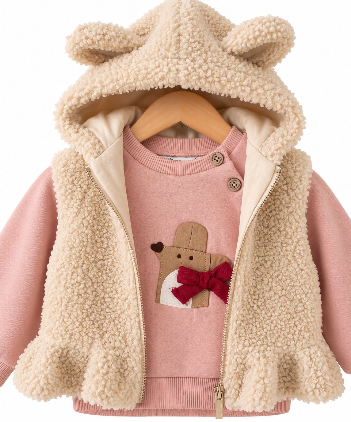 Felpa Rosa con Topolino e Fiocco 🎀🐭