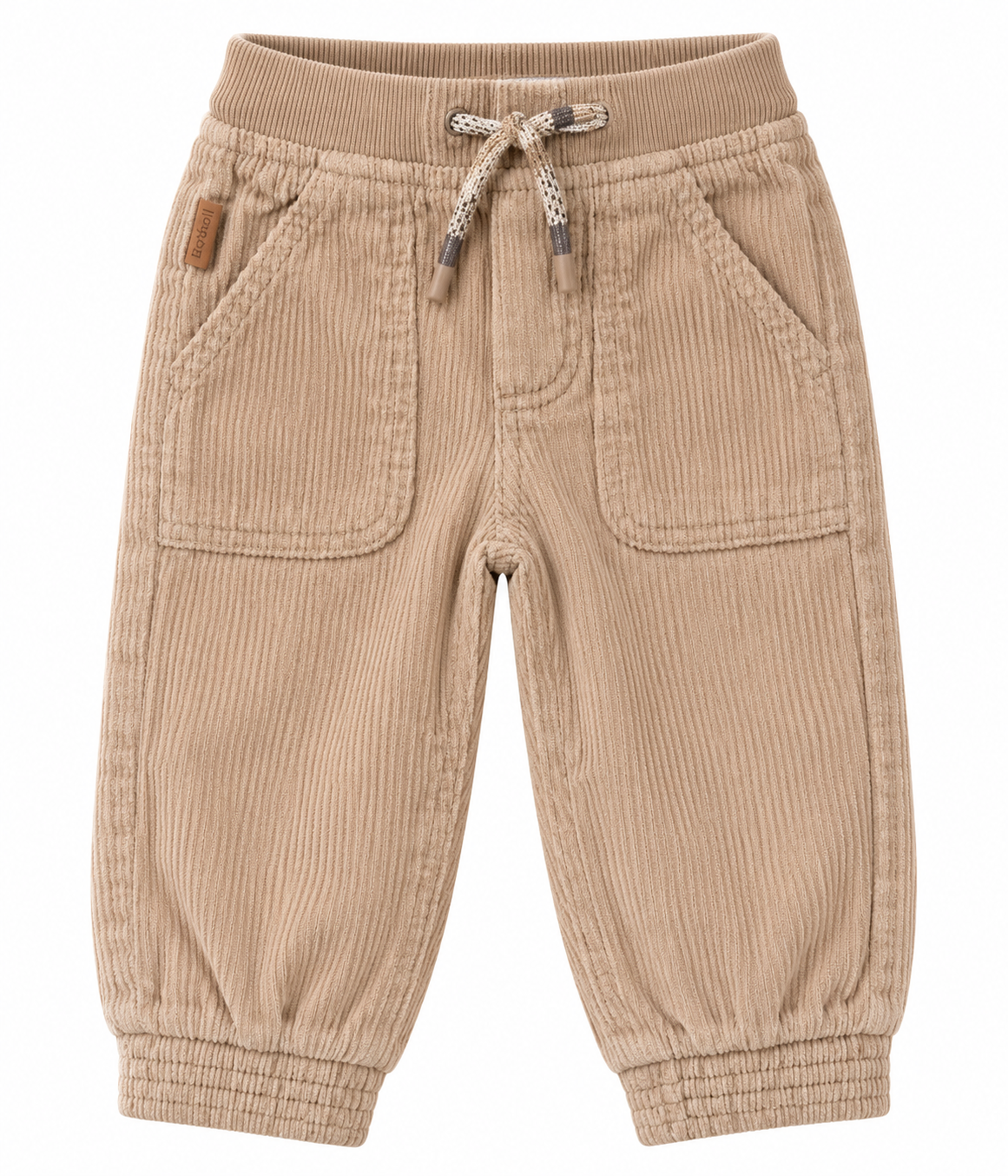 Pantalone in velluto a coste beige