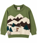 Maglioncino Boboli “Ski Adventure” verde