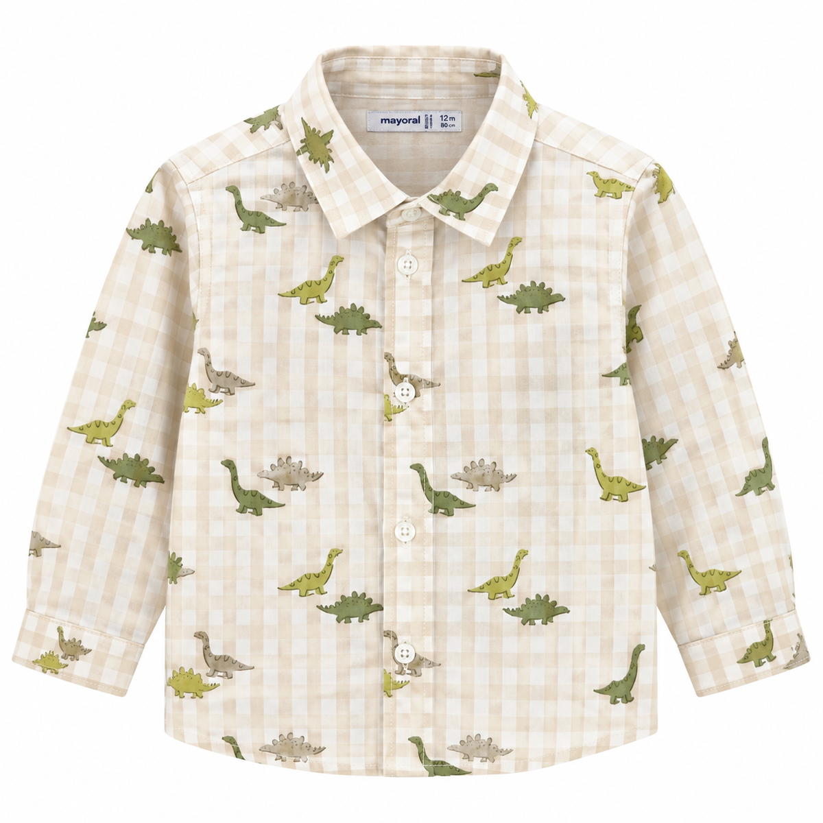 🦕 Camicia Bimbo Mayoral “Dino Check”