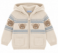 Cardigan Mayoral con Cappuccio e Orsetti – Beige 🧸