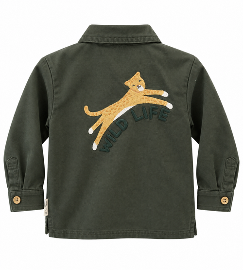 Camicia Safari Wild Life verde oliva