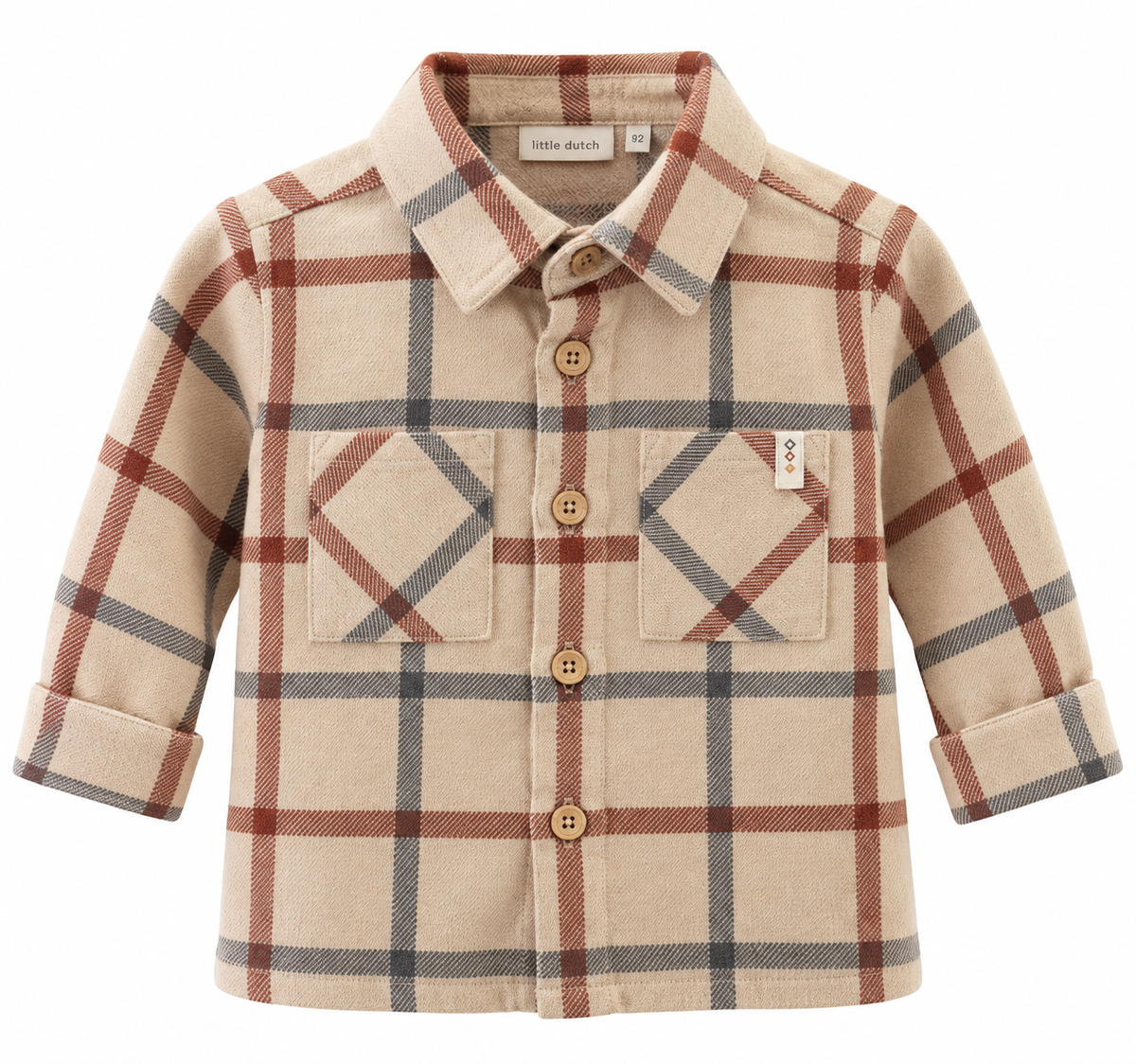 Camicia Little Dutch Safari a Quadri