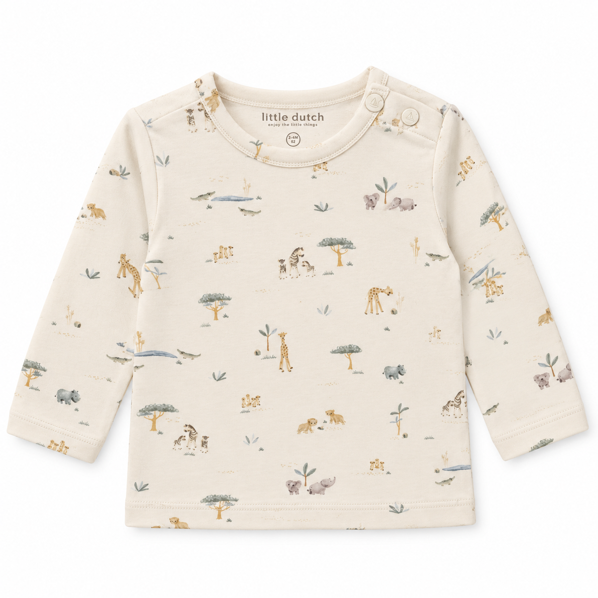 Maglietta unisex a maniche lunghe Little Dutch – Safari